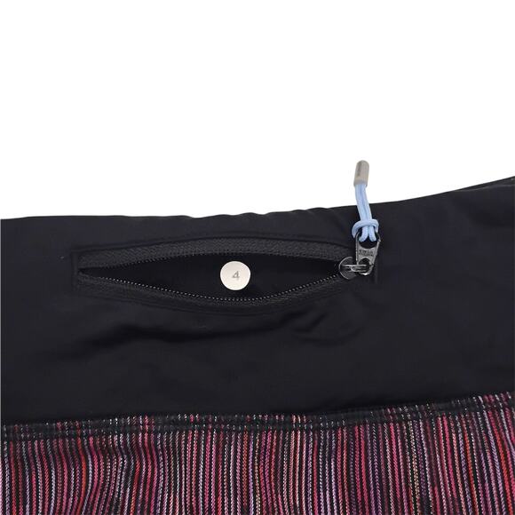 Lululemon Run: Speed Shorts Wee Are From Space Purple Black March Multi Lined 4 - Picture 5 of 5